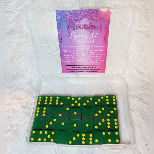 Customized Domino Set with Decals